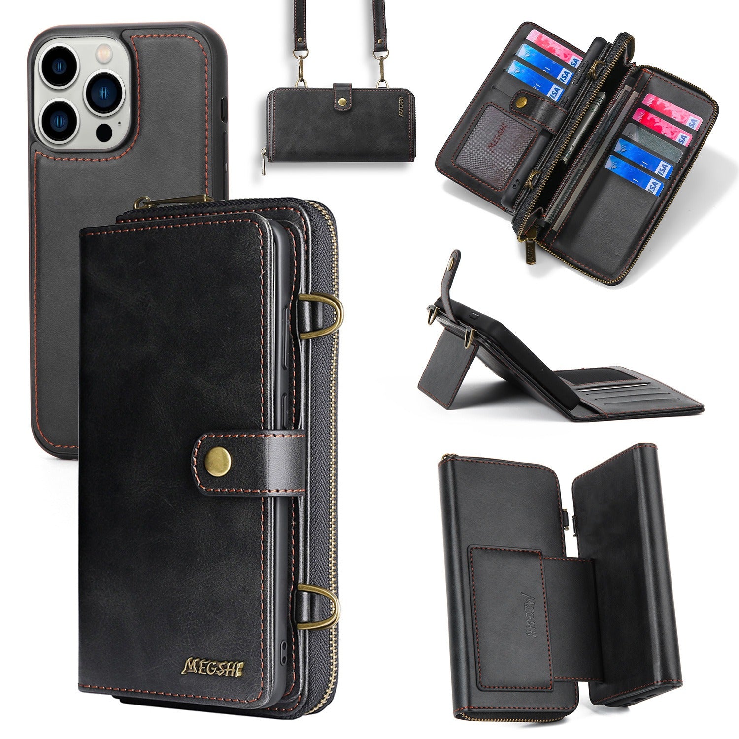 Iphone case with diagonal crossI multifunctional Iphone case