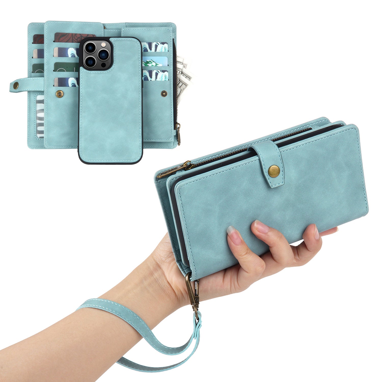 Multifunctional phone leather case A