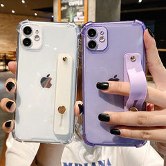 Wrist Strap Transparent Phone Case