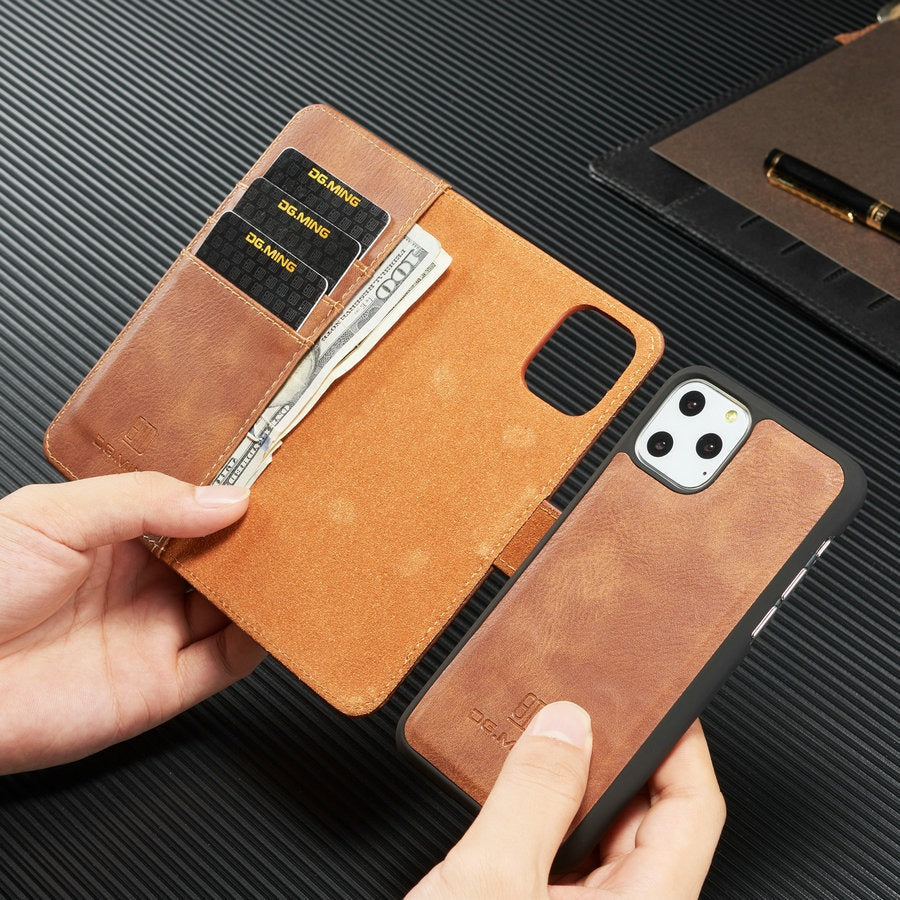 Magnet Split Phone Leather Case