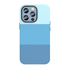 Mobile phone case  three color splicing g anti-drop case cover