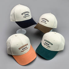 Simple Color Matching Letters Graffiti Cotton Embroidery Sports Breathable Baseball Cap