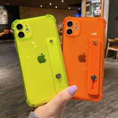 Wrist Strap Transparent Phone Case