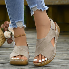 Roman Sandals Platform Platform With Skirt Casual Open Toe All-matching Beach