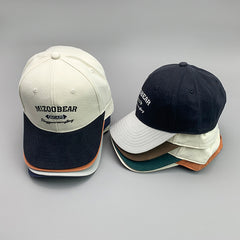 Simple Color Matching Letters Graffiti Cotton Embroidery Sports Breathable Baseball Cap