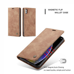 Luxury Leather Wallet Flip Case for iPhone