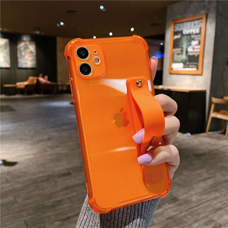 Wrist Strap Transparent Phone Case