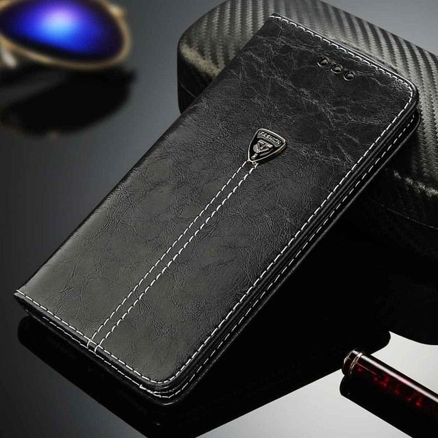 Flip Leather Phone Case Wallet Card Slots Cases