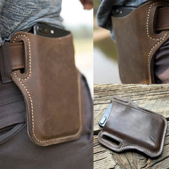 Mobile Phone Bag Waist Pack PU Leather Covers