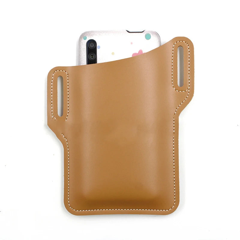 Mobile Phone Bag Waist Pack PU Leather Covers