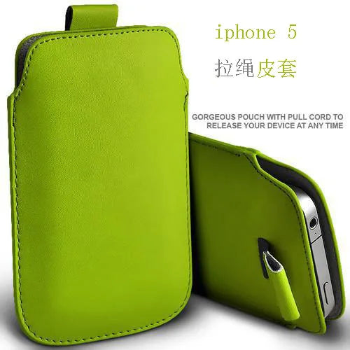 Leather Pouch Coque For iPhone  Case