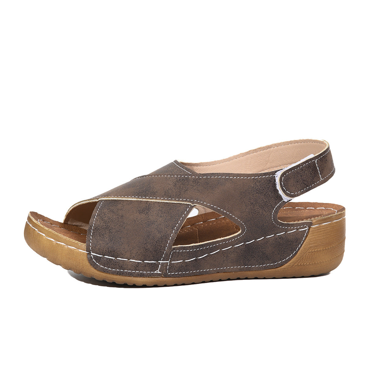 Roman Sandals Platform Platform With Skirt Casual Open Toe All-matching Beach