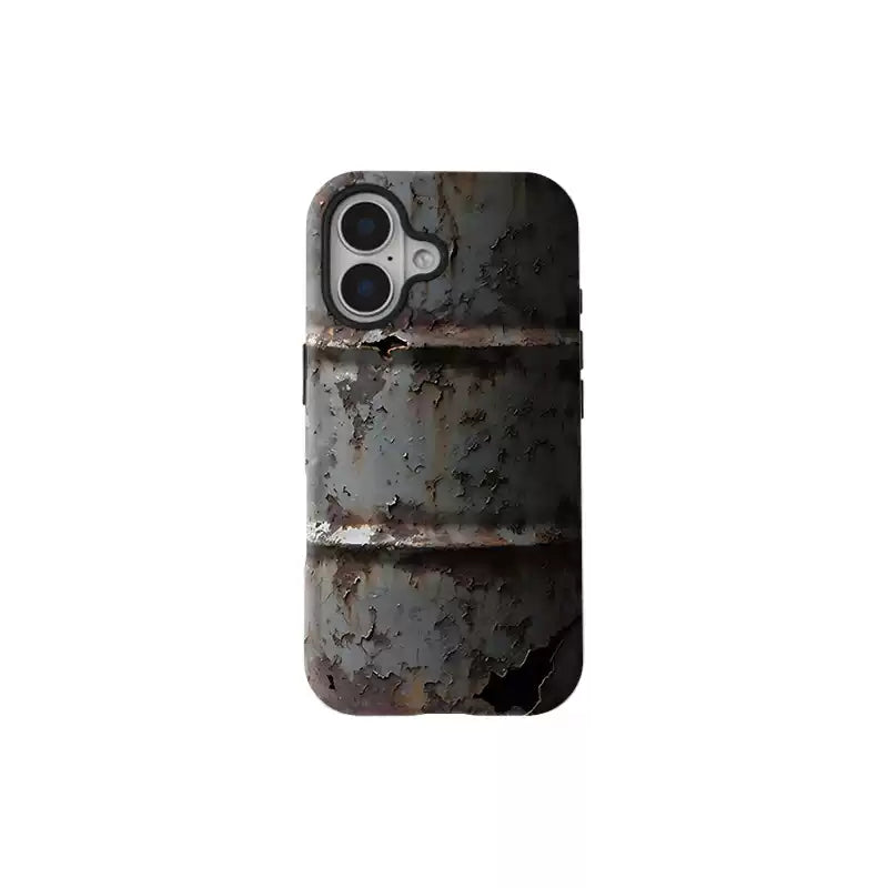 Shell World Broken Rust Oil Barrel Simulation  Protective Case