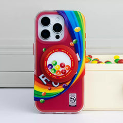 Shell Drum Island original rainbow candy phone case