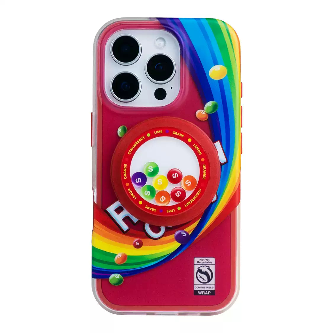 Shell Drum Island original rainbow candy phone case