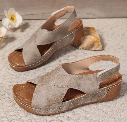 Roman Sandals Platform Platform With Skirt Casual Open Toe All-matching Beach