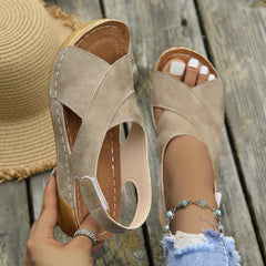 Roman Sandals Platform Platform With Skirt Casual Open Toe All-matching Beach