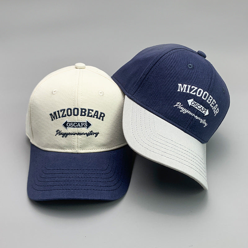 Simple Color Matching Letters Graffiti Cotton Embroidery Sports Breathable Baseball Cap