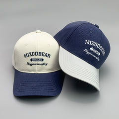 Simple Color Matching Letters Graffiti Cotton Embroidery Sports Breathable Baseball Cap